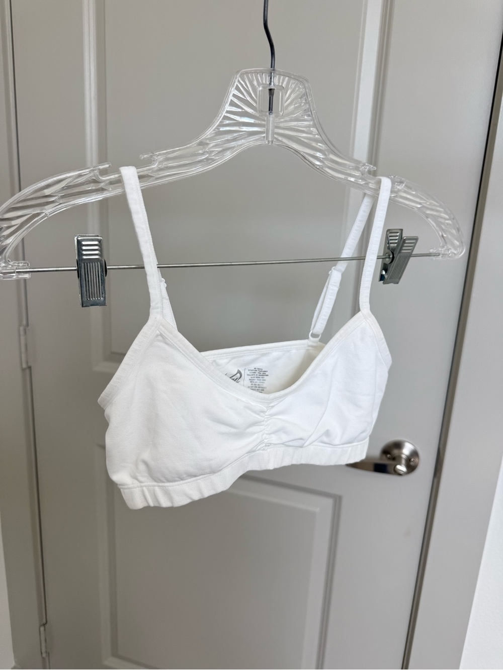 Classic White Cotton Bralette - Soft Everyday Support